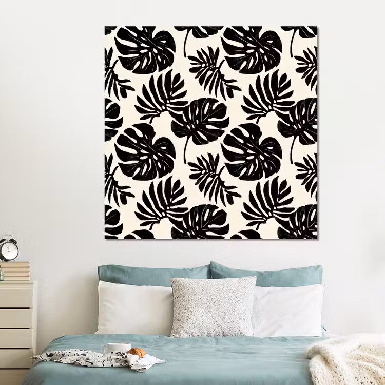 Forex - Modern - Monstera - Zwart — 2