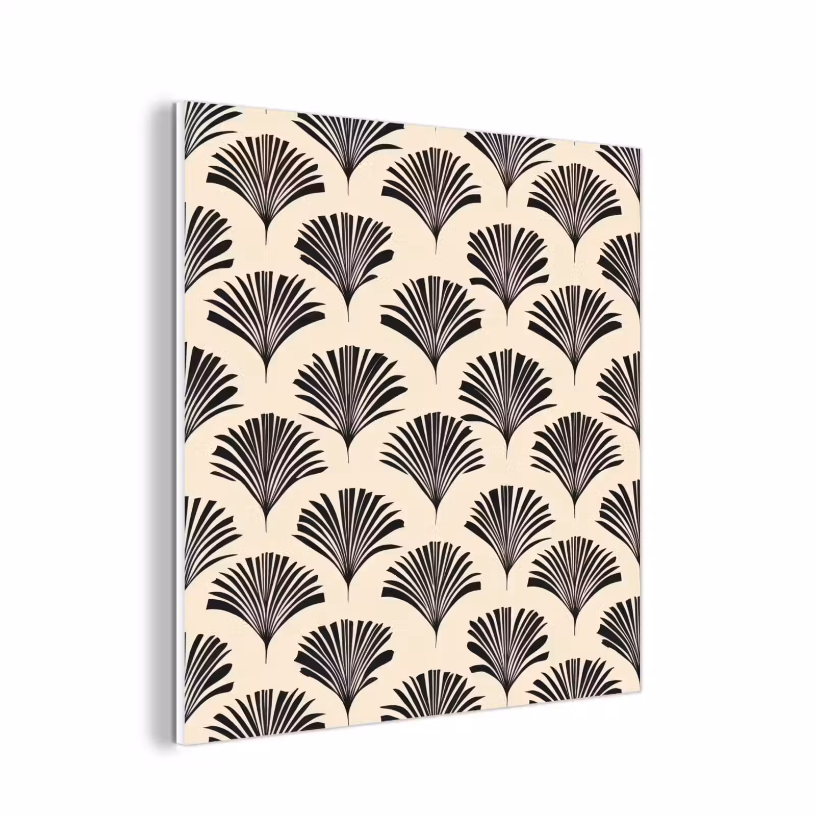 Forex - Waaiers - Botanisch - Zwart - Beige — 1