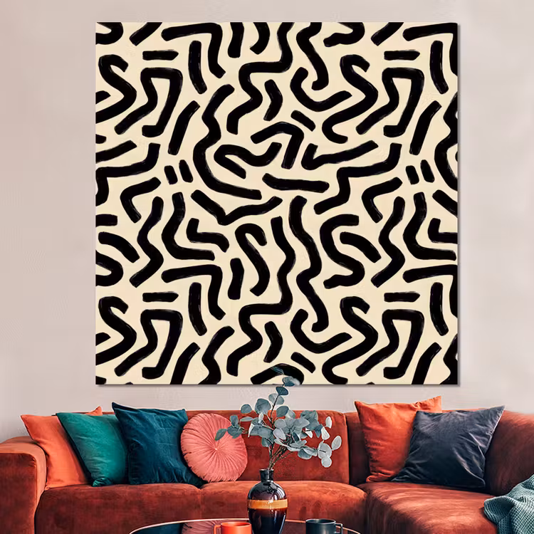 Forex - Abstract - Lijnen - Zwart — 3