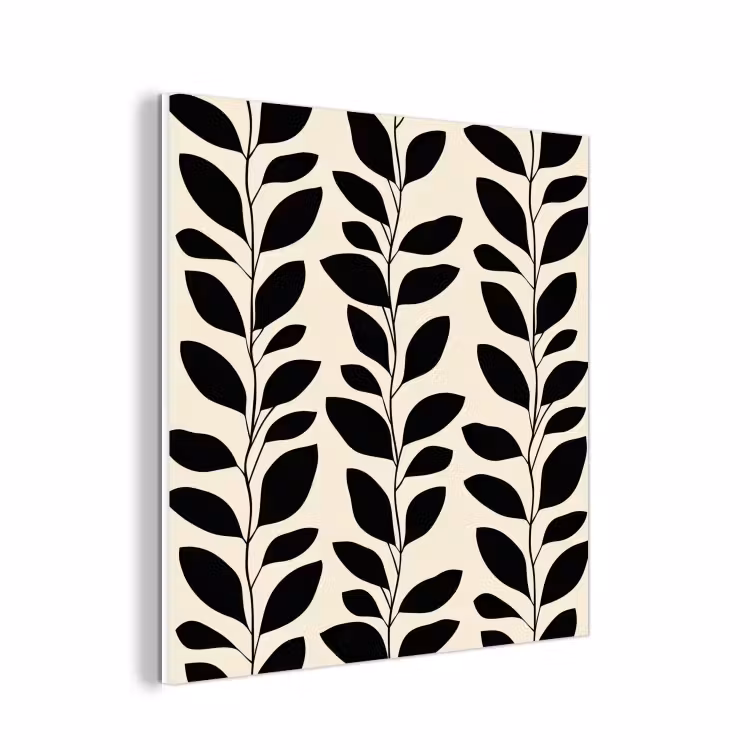 Forex - Botanisch - Dessin - Zwart - Beige — 1