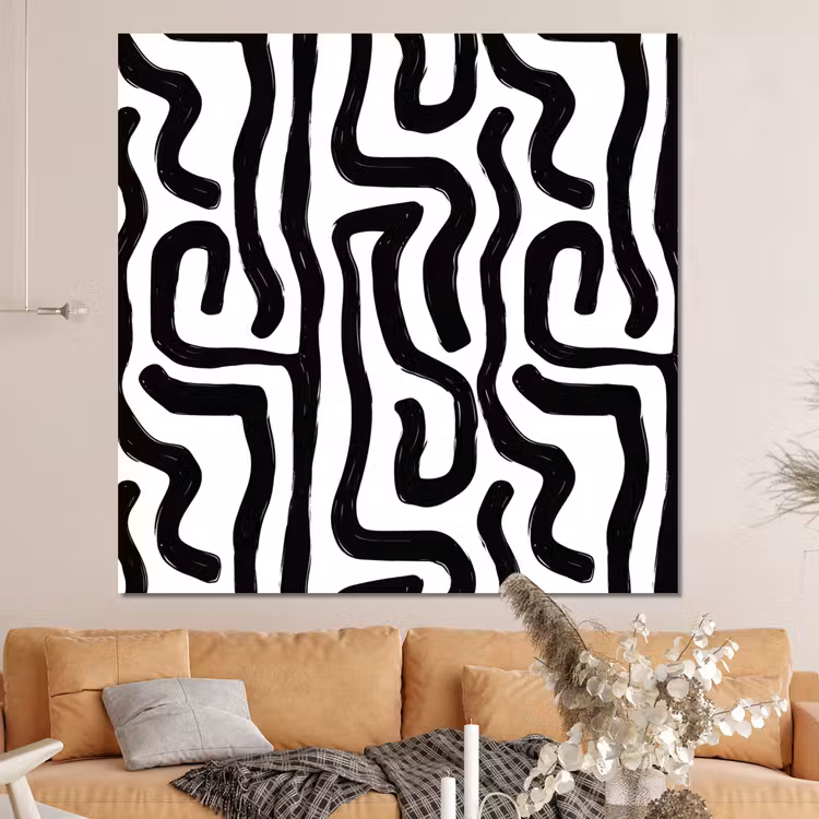 Forex - Modern - Lijnen - Zwart — 4