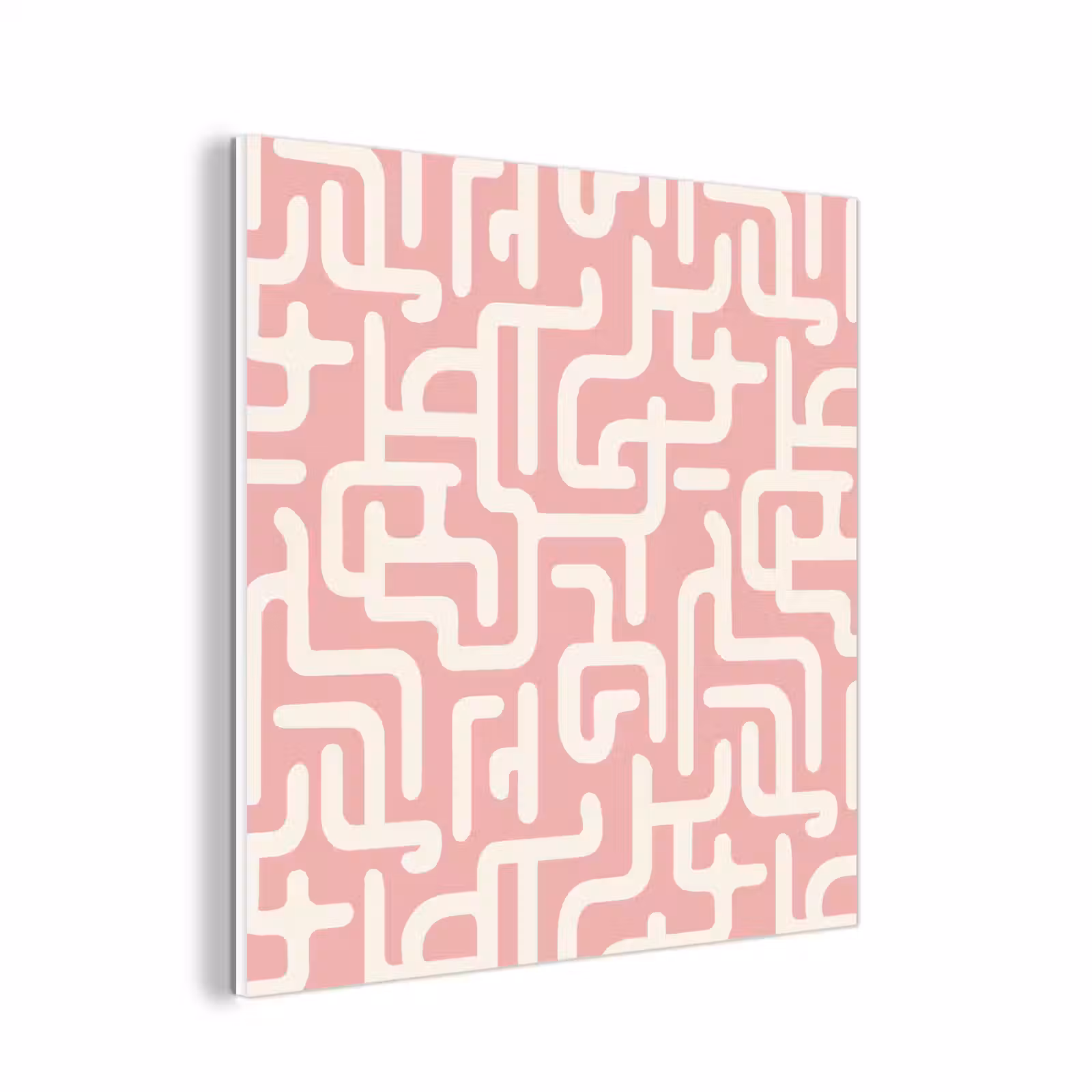 Forex - Doolhofpatroon - Roze - Wit - Abstract — 1