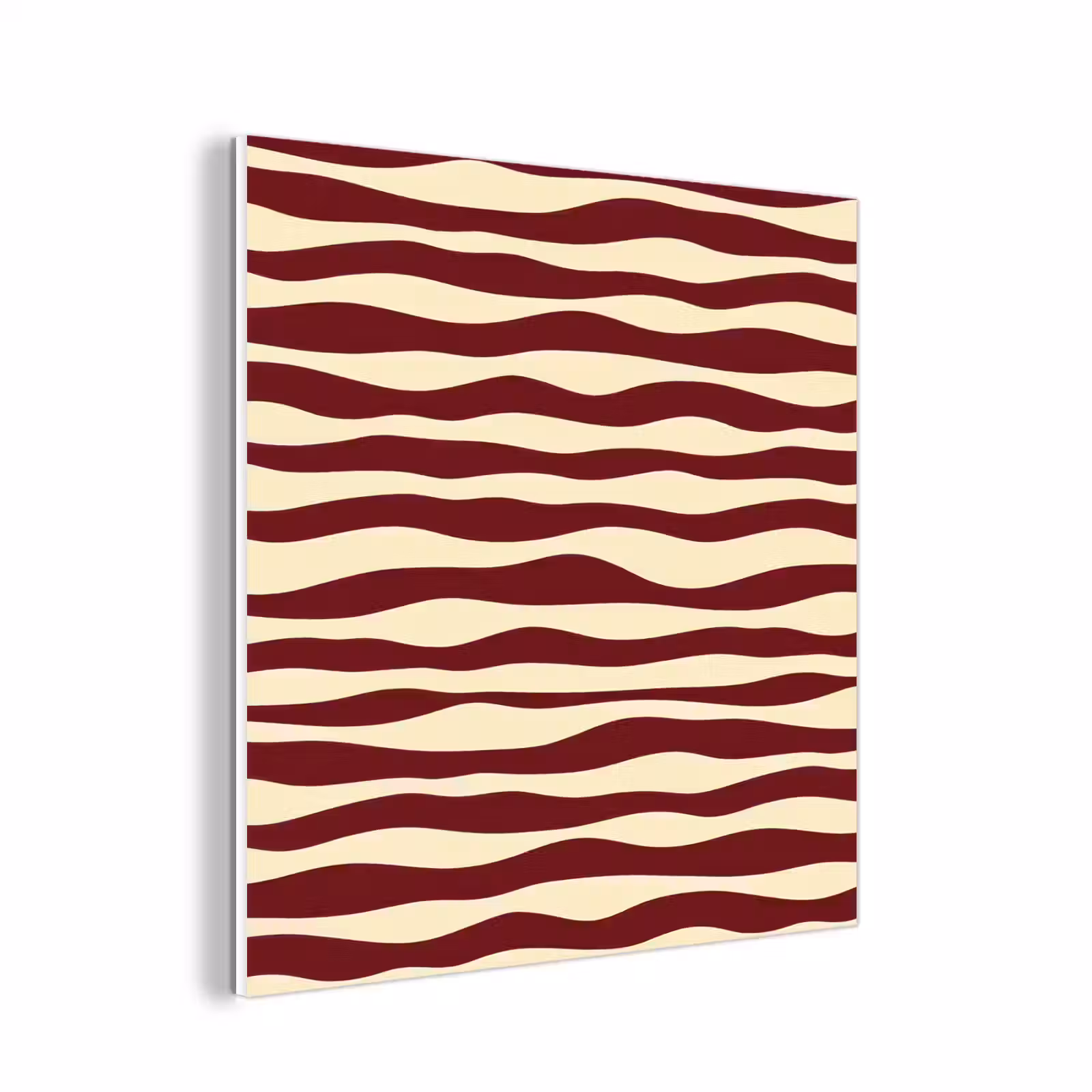 Forex - Golven - Rood - Patroon - Crème — 1