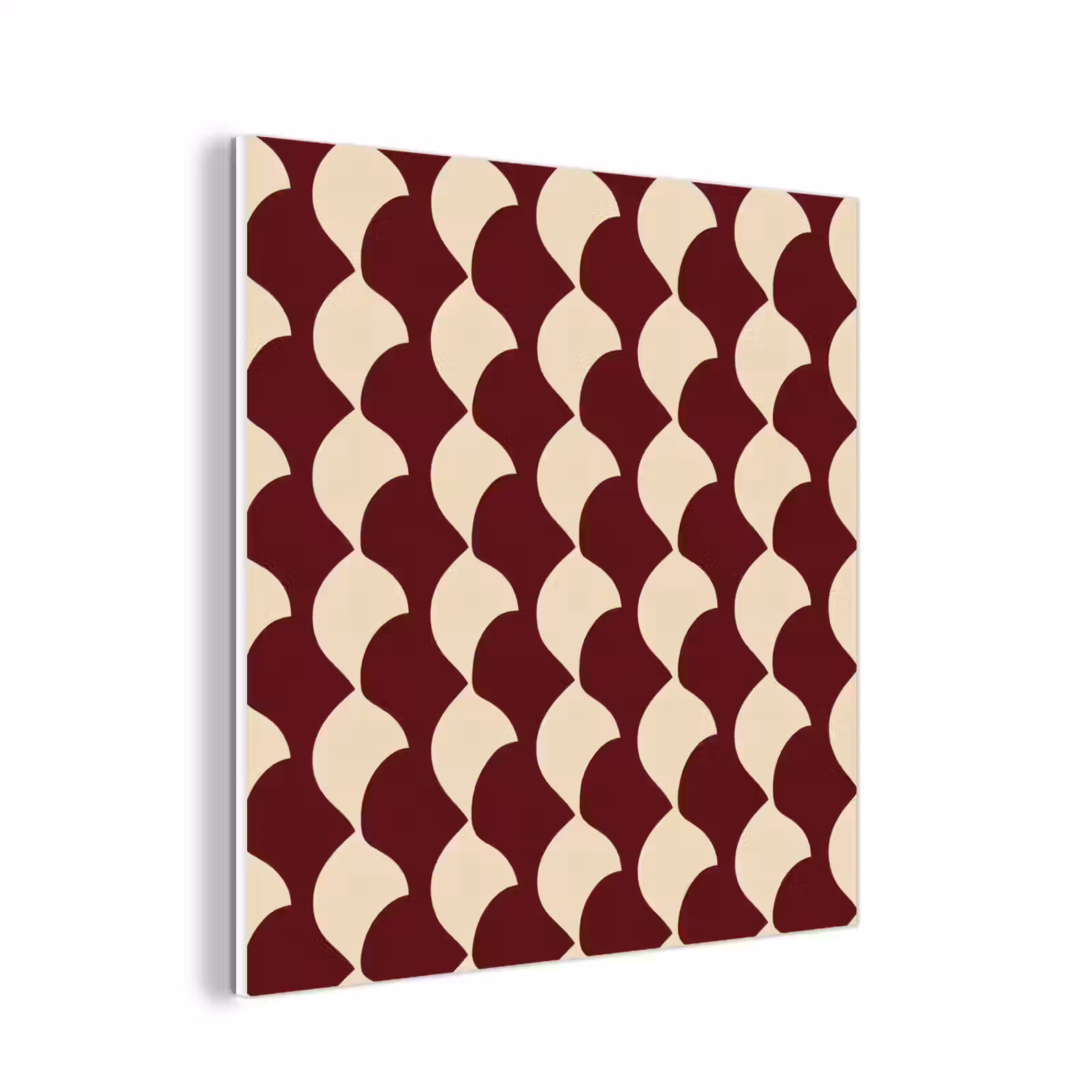 Forex - Rood - Tegelpatroon - Crème — 1