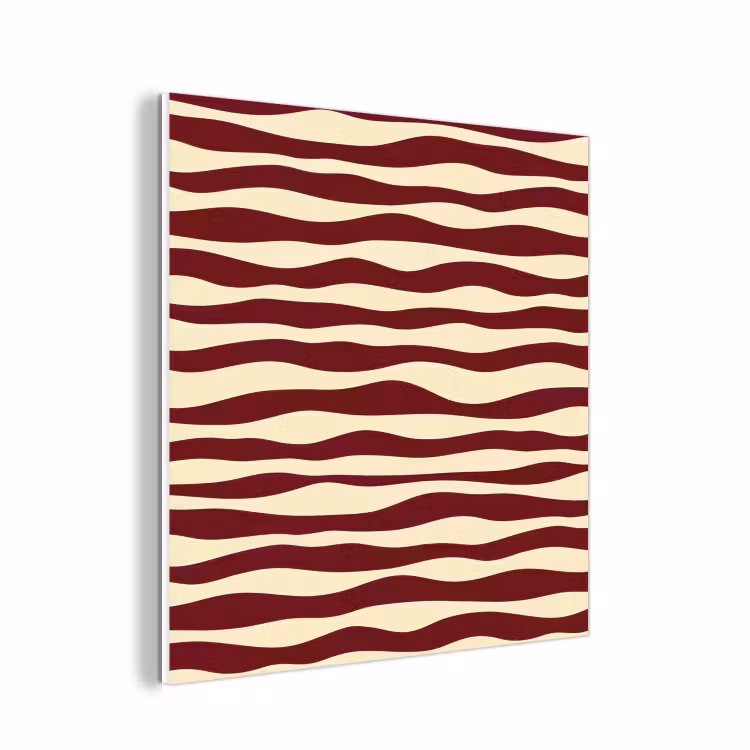Forex - Golven - Rood - Patroon - Crème — 1