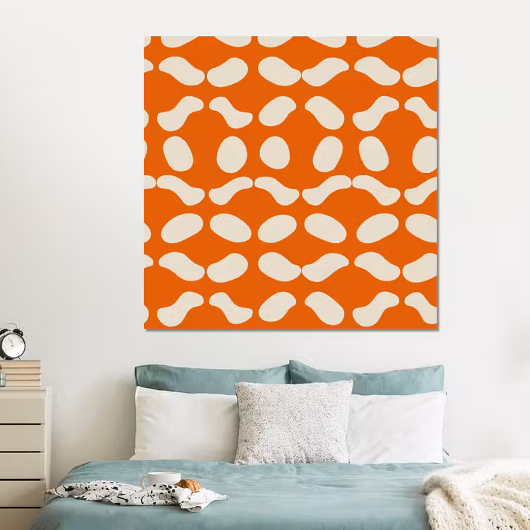Forex - Oranje - Organische vormen - Wit — 2