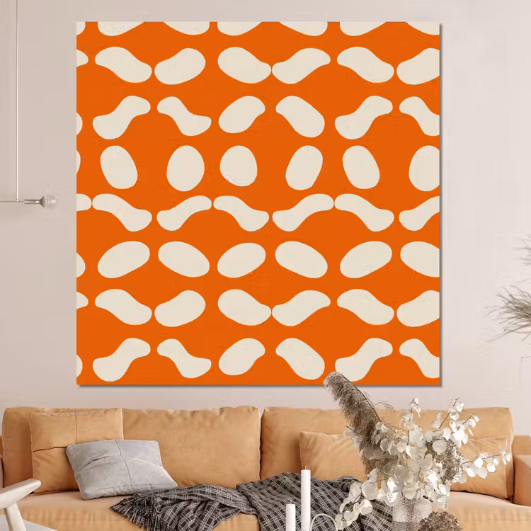 Forex - Oranje - Organische vormen - Wit — 4