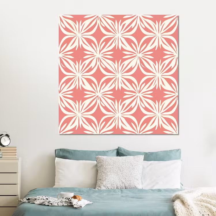 Forex - Roze - Bloemenmotief - Wit - Modern — 2