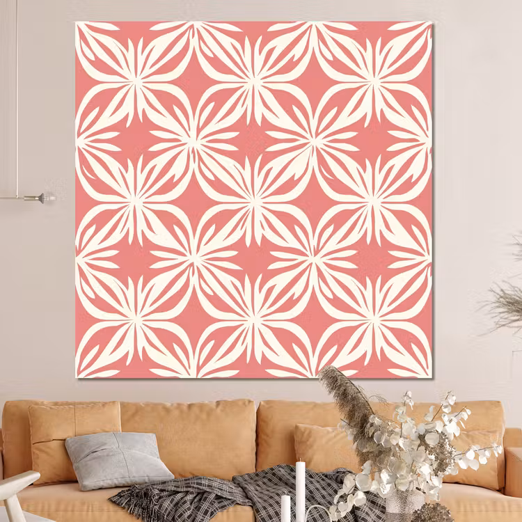 Forex - Roze - Bloemenmotief - Wit - Modern — 4