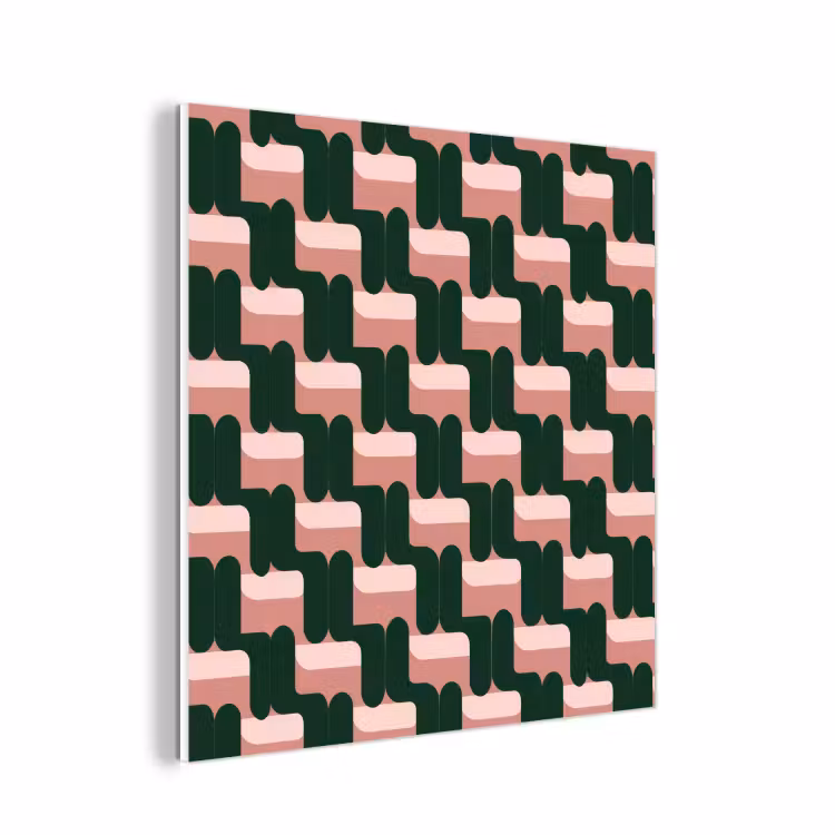 Forex - Vlechtpatroon - Groen - Roze - Geometrisch — 1