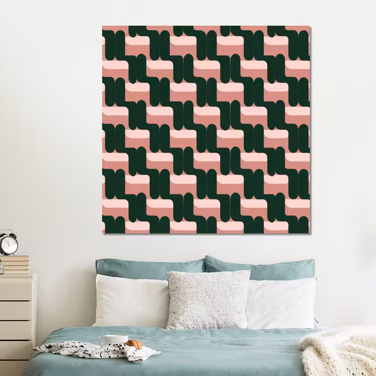 Forex - Vlechtpatroon - Groen - Roze - Geometrisch — 2