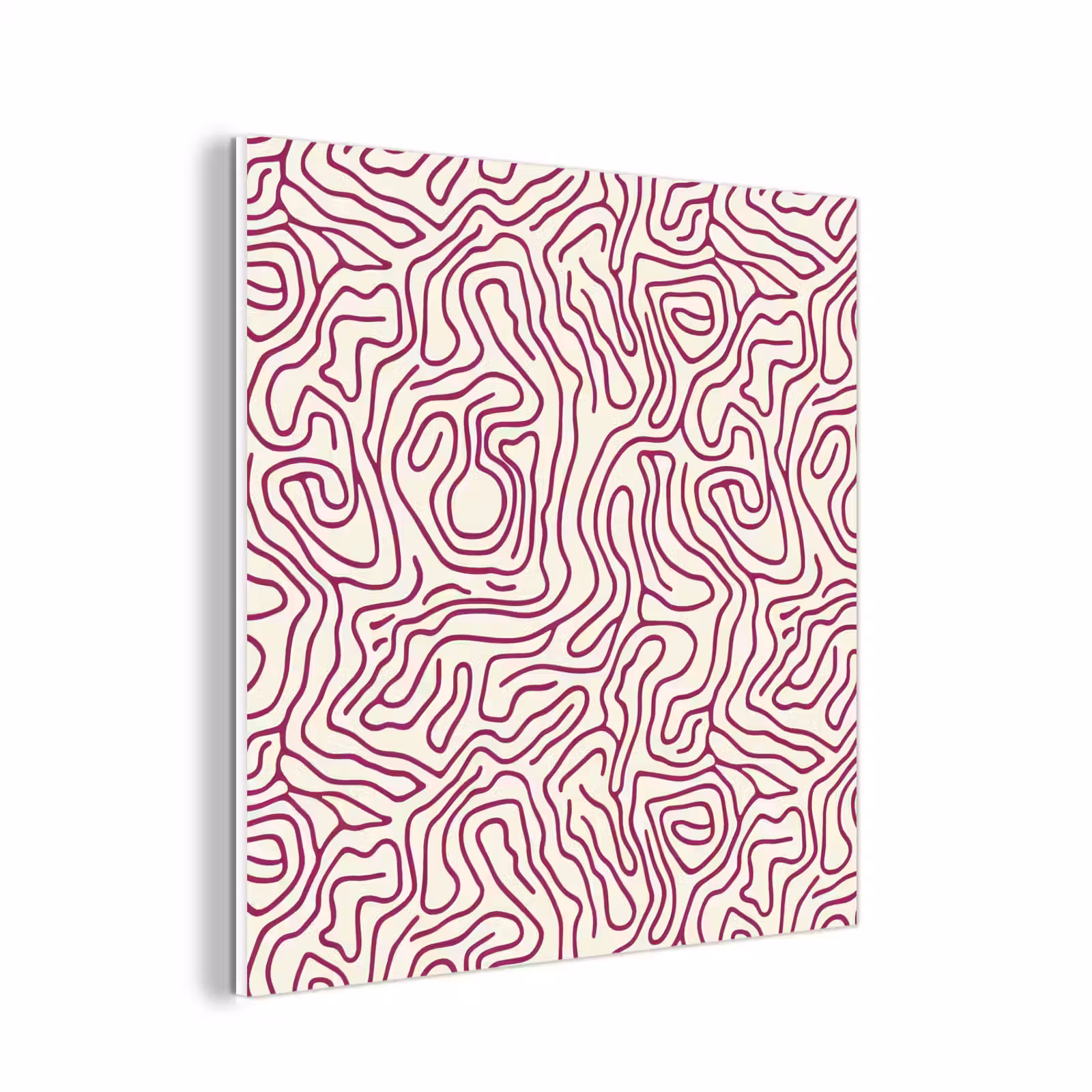Forex - Kronkelende lijn - Magenta - Crème — 1
