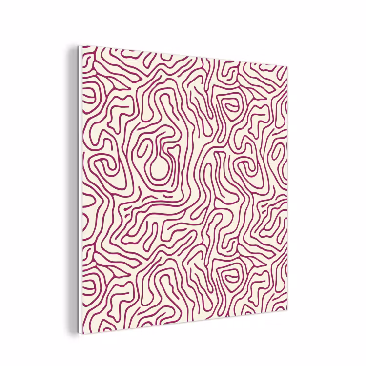 Forex - Kronkelende lijn - Magenta - Crème — 1