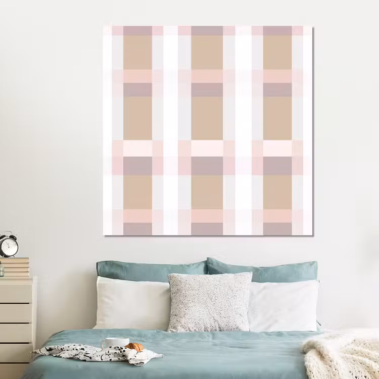 Forex - Ruitpatroon - Aardetinten - Minimalistisch — 2