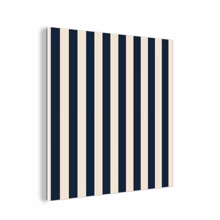 Forex - Verticale strepen - Blauw - Crème — 1