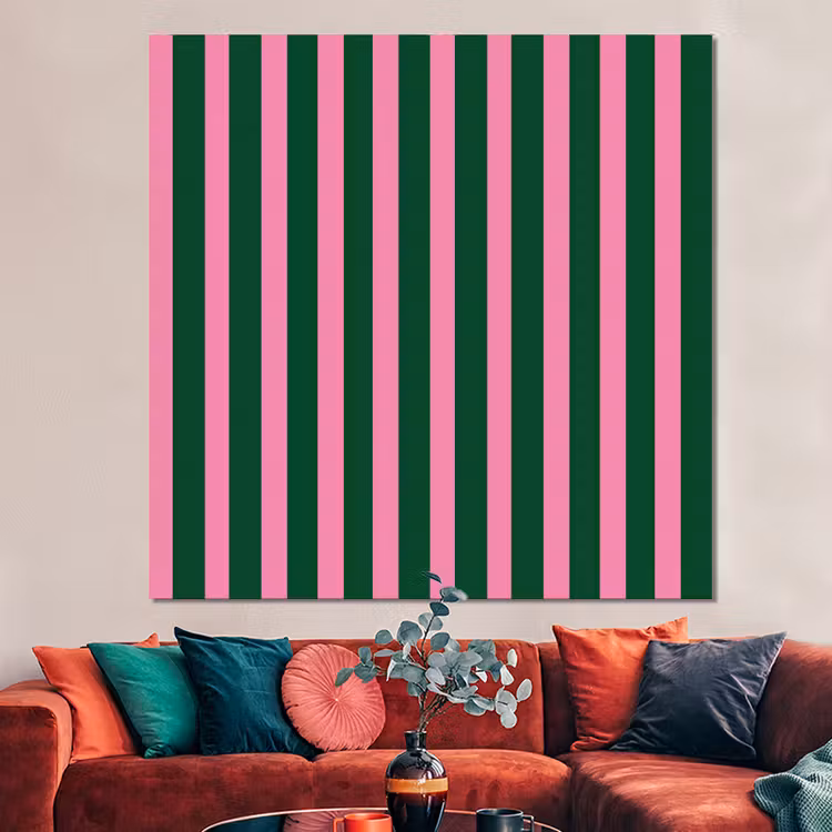 Forex - Verticale strepen - Groen - Roze — 3