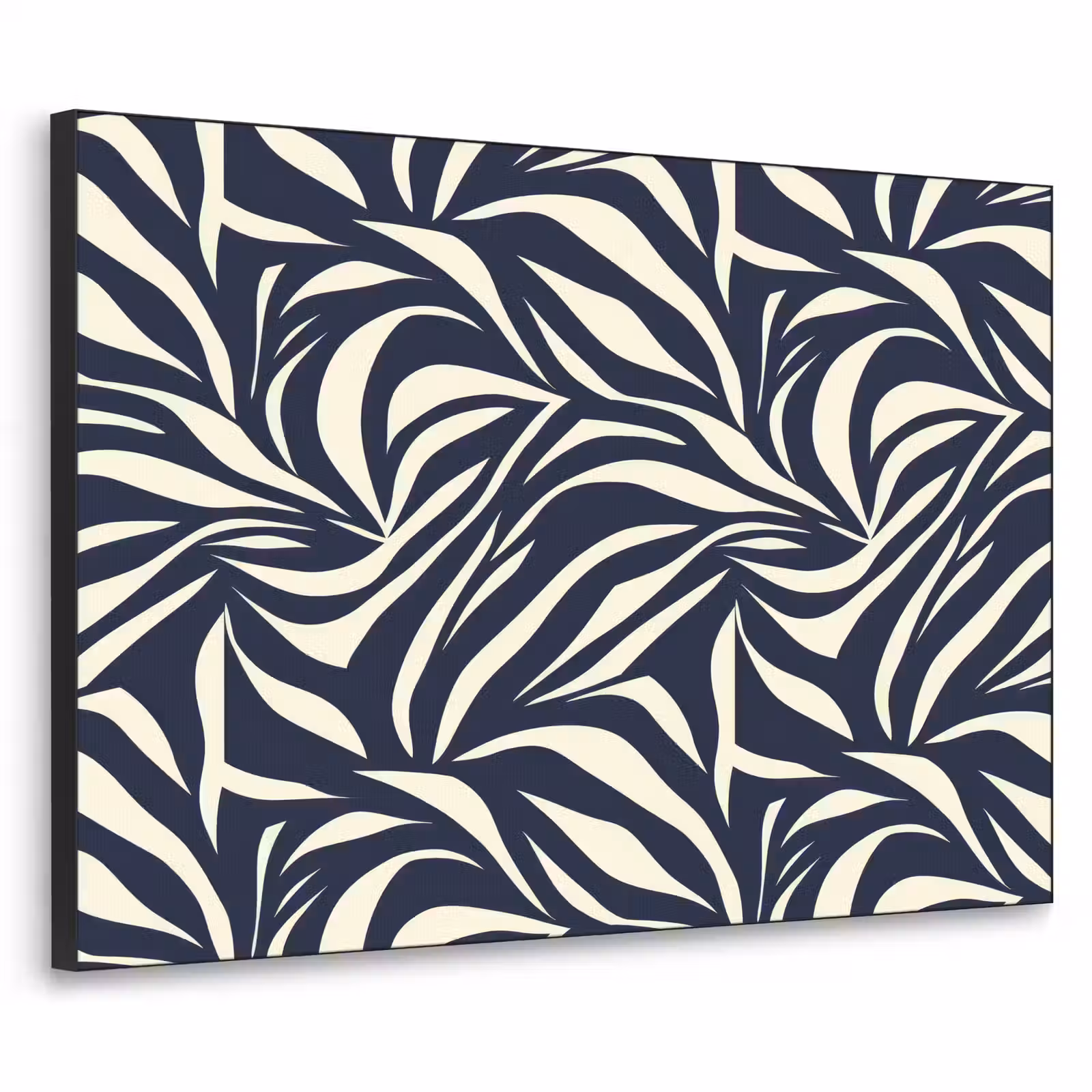 Art Frame - Bladvormen - Blauw - Patroon - Wit — 1