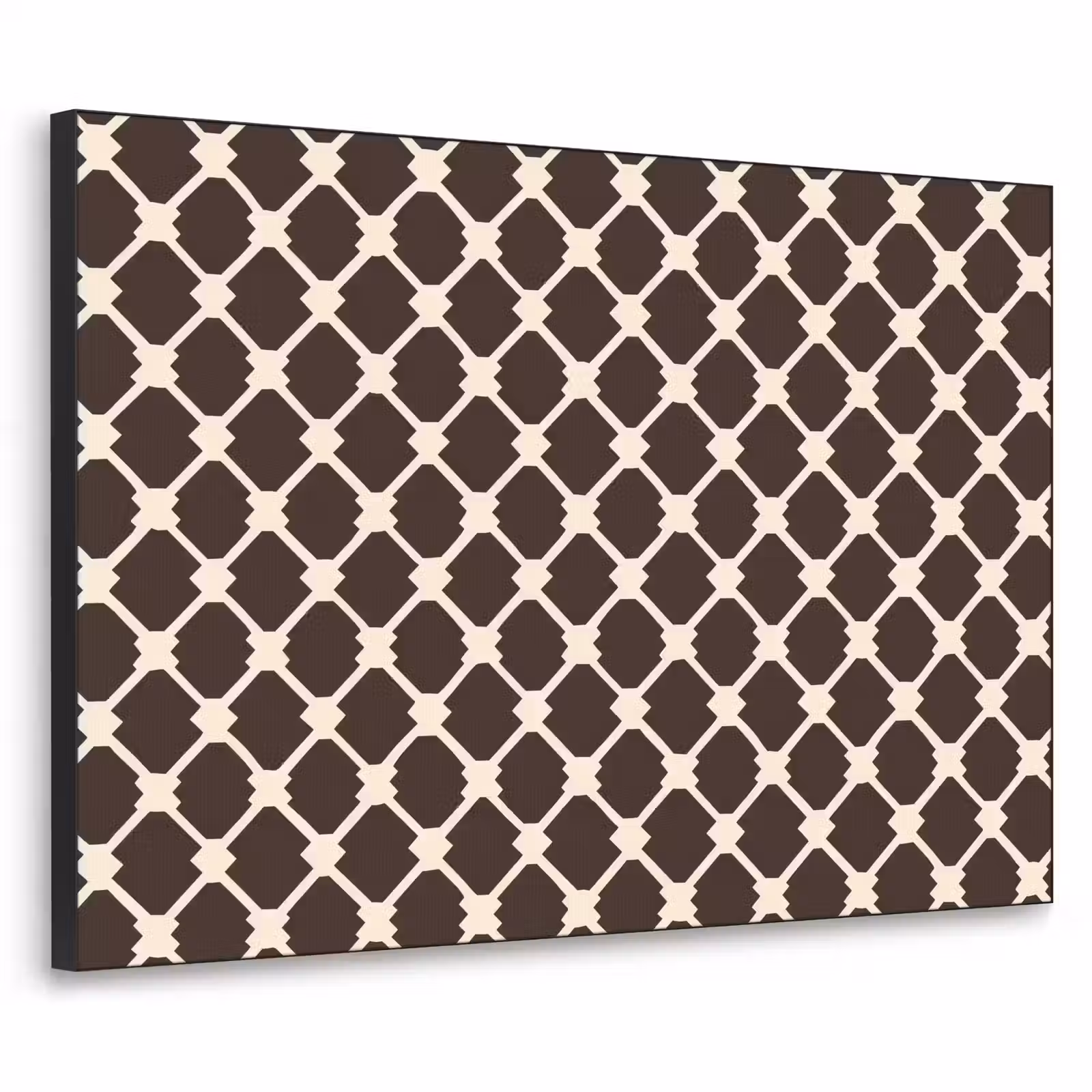 Art Frame - Bruin - Ruitpatroon - Geometrisch — 1