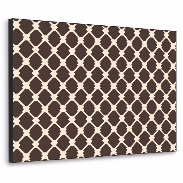 Art Frame - Bruin - Ruitpatroon - Geometrisch — 1