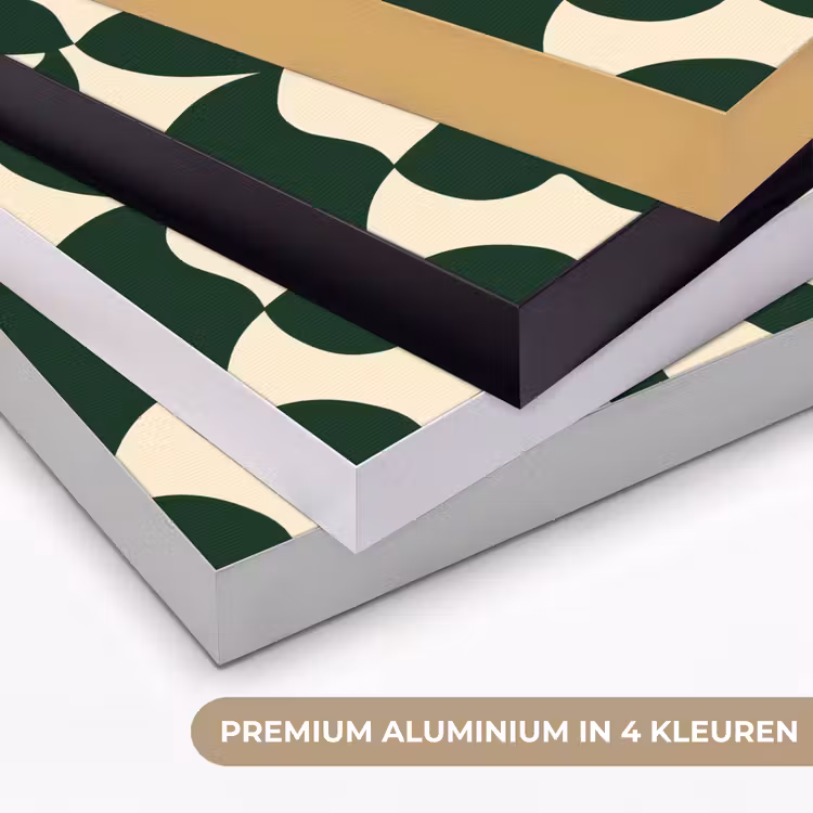 Art Frame - Groen - Organische vlakken - Crème — 2