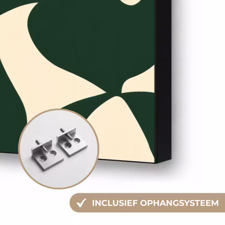 Art Frame - Groen - Organische vlakken - Crème — 6