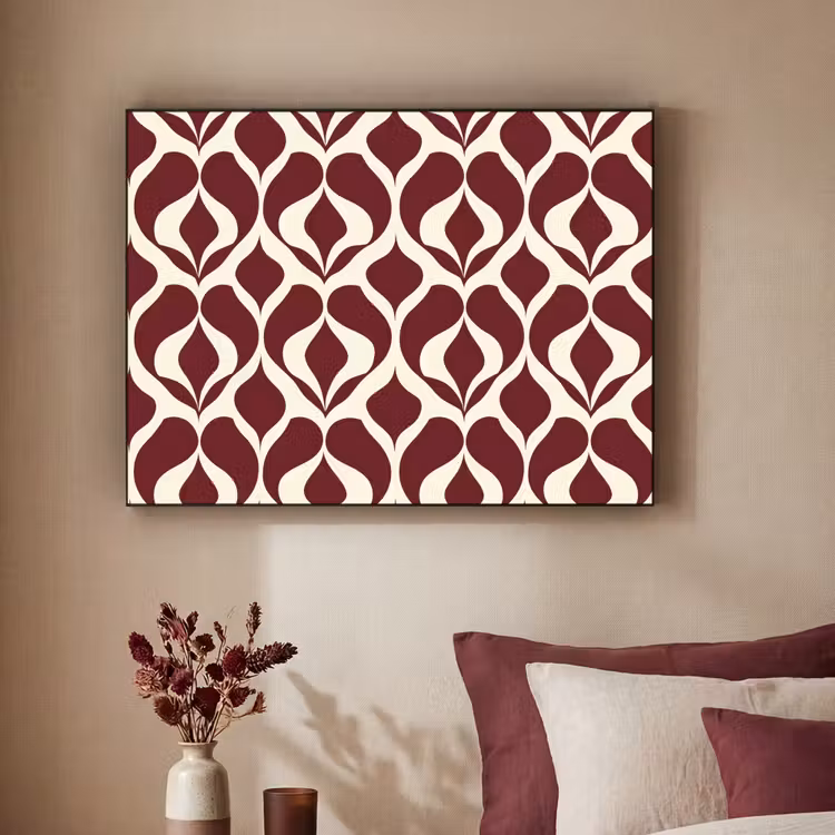 Art Frame - Rood - Druppelpatroon - Grafisch — 3