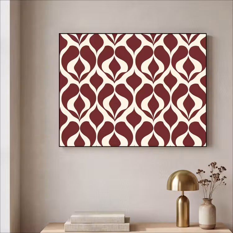 Art Frame - Rood - Druppelpatroon - Grafisch — 5