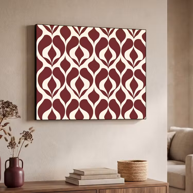 Art Frame - Rood - Druppelpatroon - Grafisch — 7