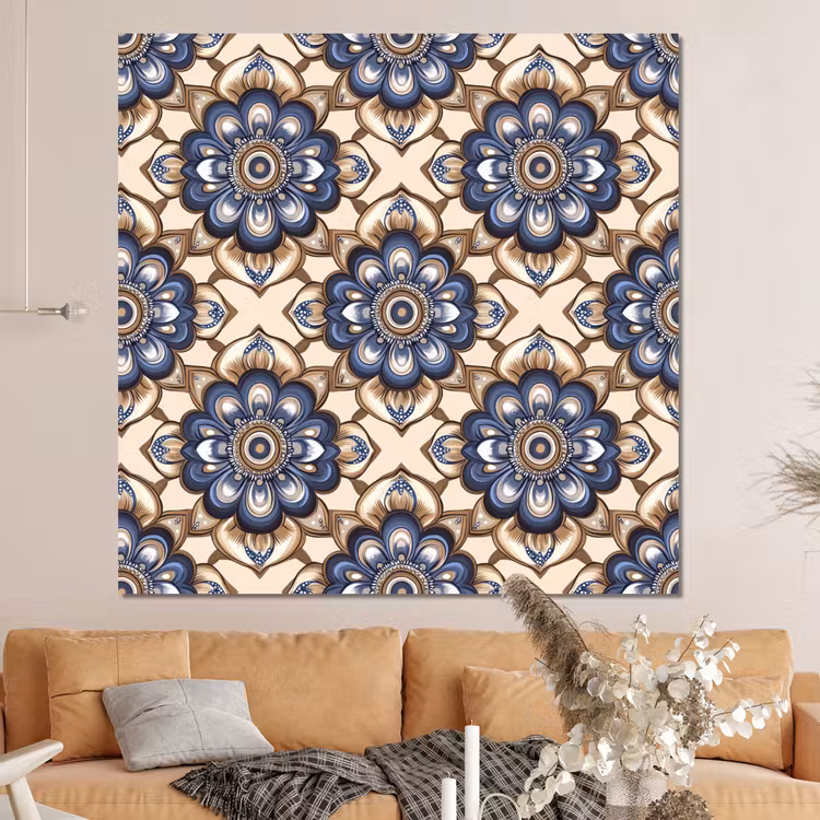 Forex - Floraal - Ornament - Blauw — 4