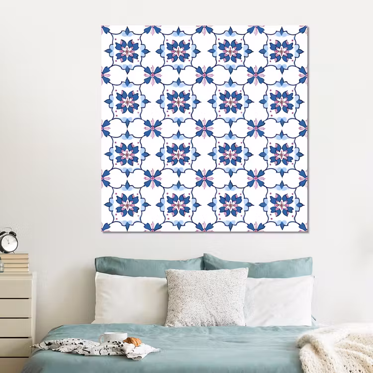 Forex - Modern - Patroon - Blauw - Roze — 2