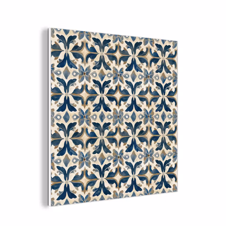 Forex - Tegel - Patroon - Blauw - Beige — 1