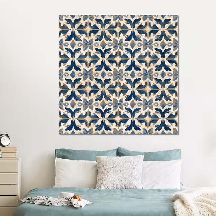 Forex - Tegel - Patroon - Blauw - Beige — 2