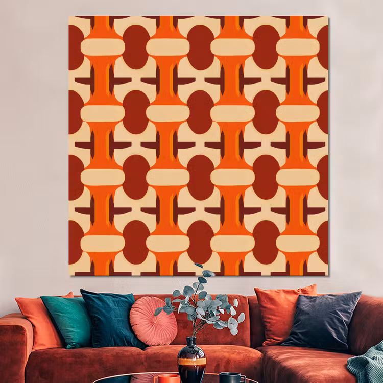 Forex - Geometrisch - Retro - Oranje — 3