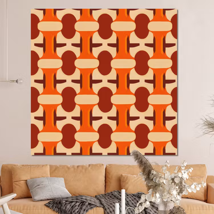 Forex - Geometrisch - Retro - Oranje — 4
