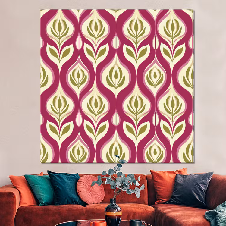Forex - Retro - Floraal - Paars — 3