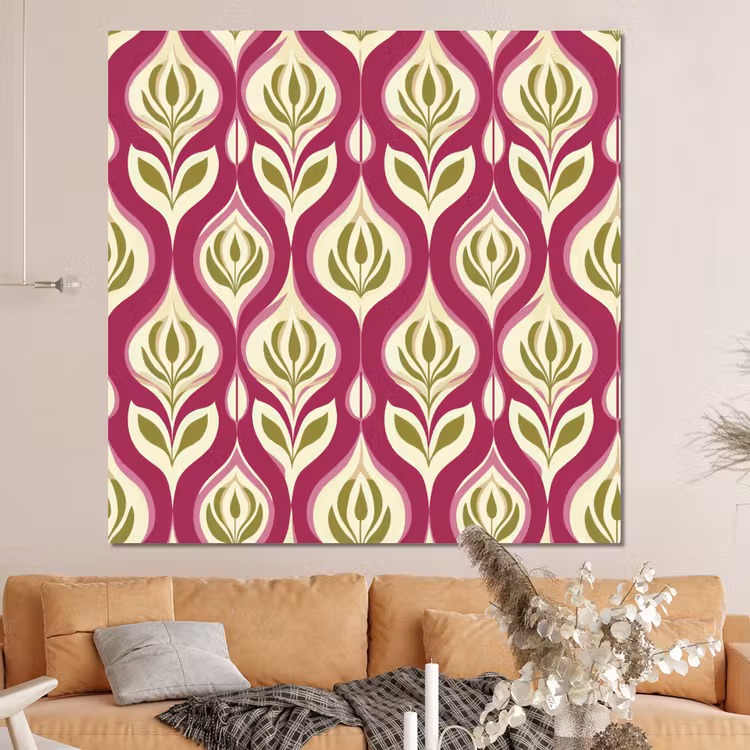 Forex - Retro - Floraal - Paars — 4