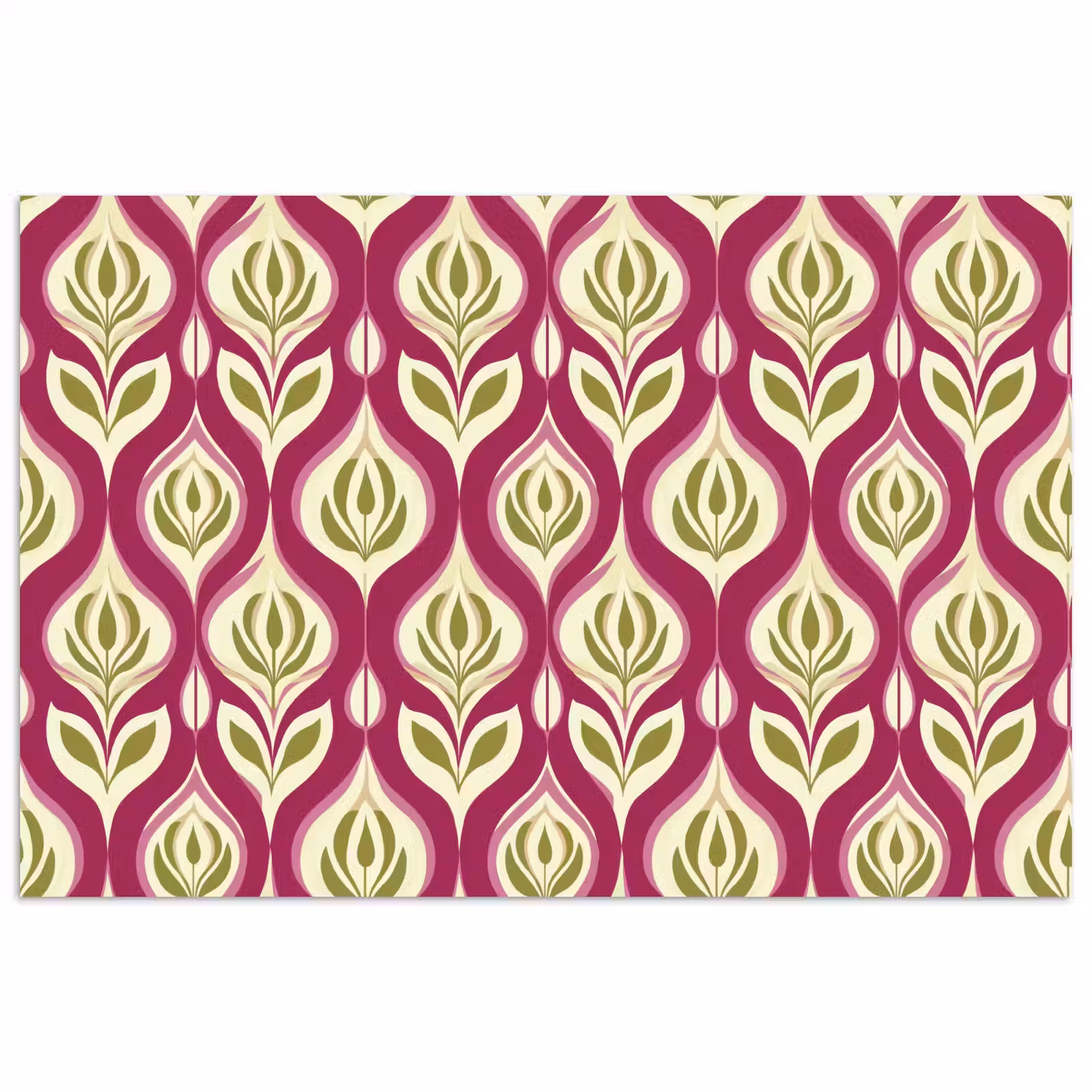Poster - Retro - Floraal - Paars — 1