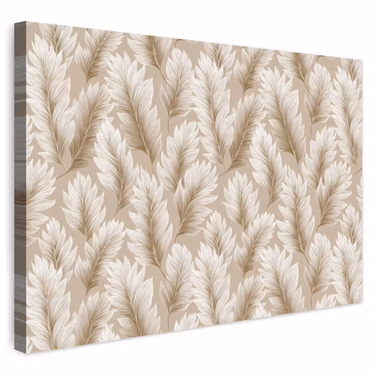 Buiten canvas - Botanisch - Patroon - Beige