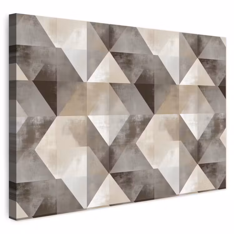 Buiten canvas - Geometrisch - Motief - Aardetinten