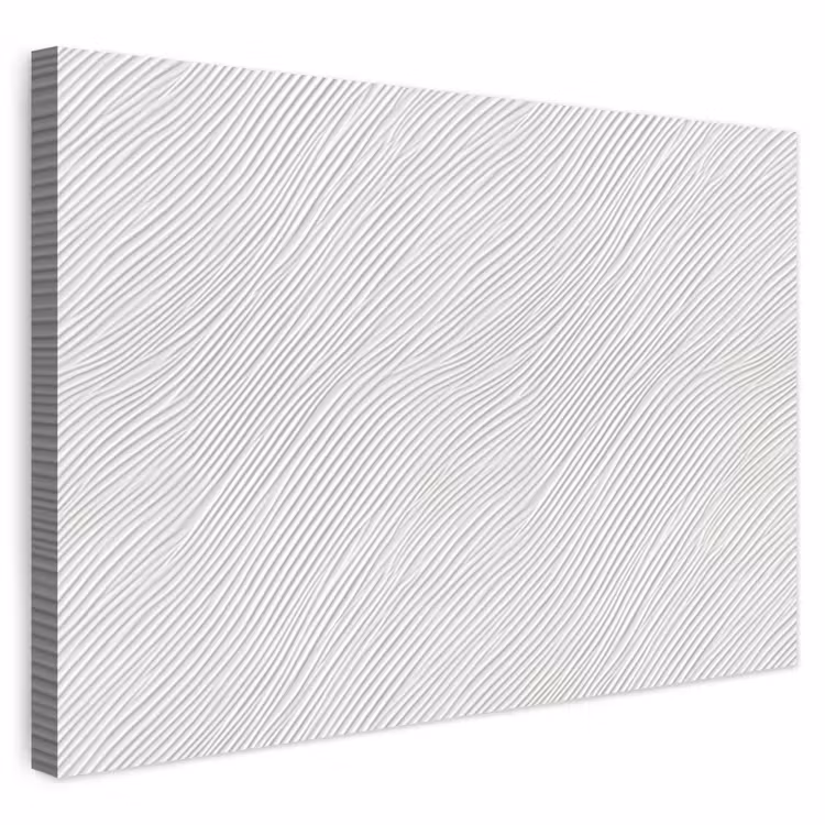 Buiten canvas - Golven - Ribbels - Wit