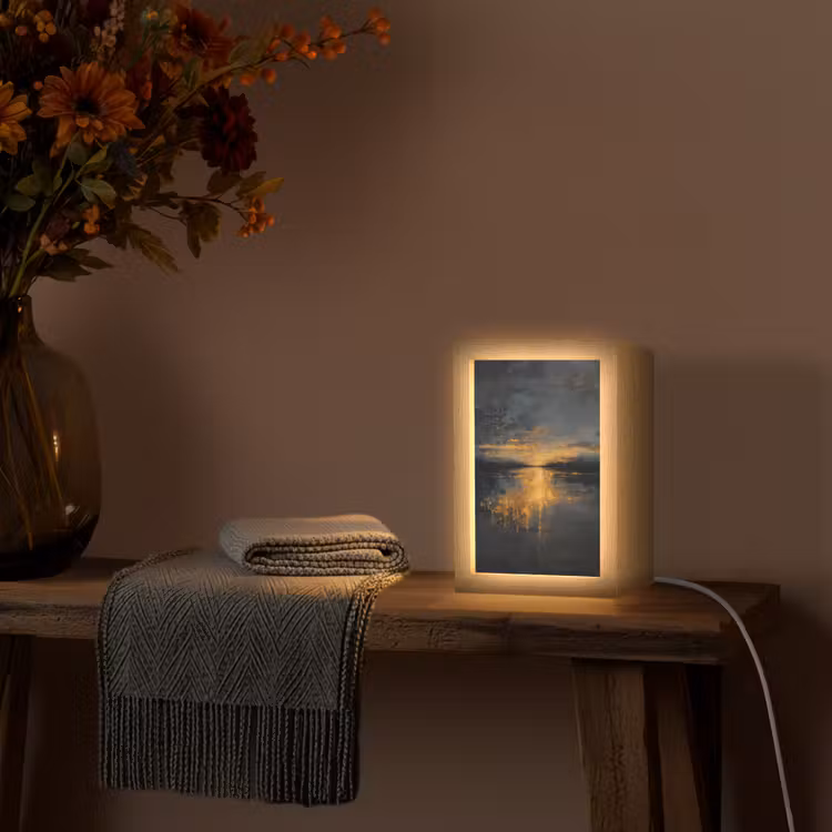 Tafellamp - Gouden Reflectie op Water — 3