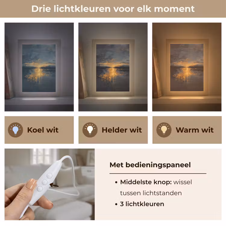 Tafellamp - Gouden Reflectie op Water — 6