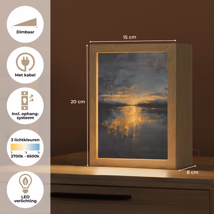 Tafellamp - Gouden Reflectie op Water — 7