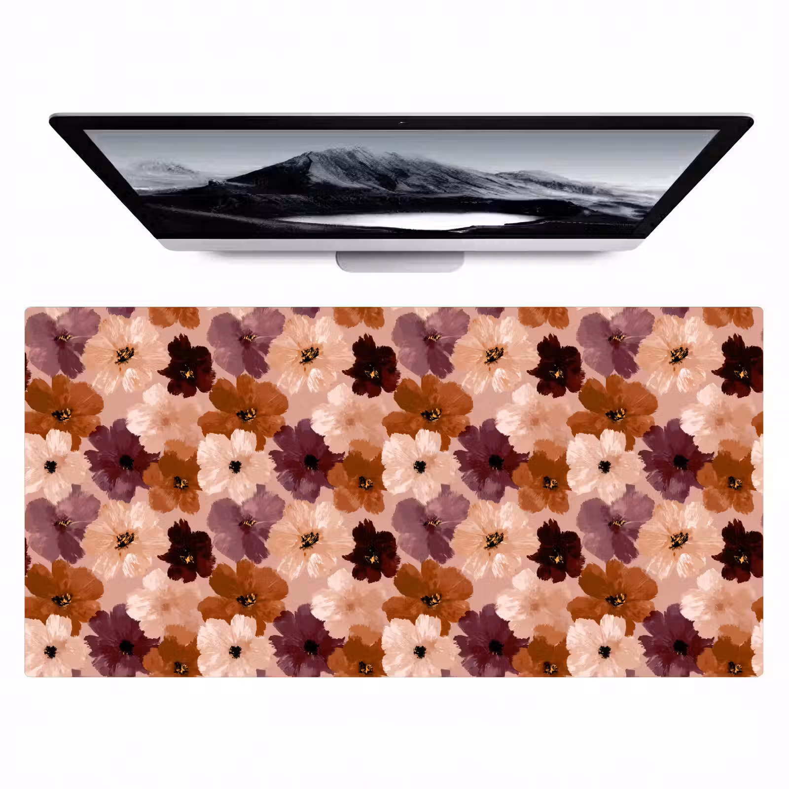 Bureau onderlegger - Bloemen - Abstract - Aardetinten — 1