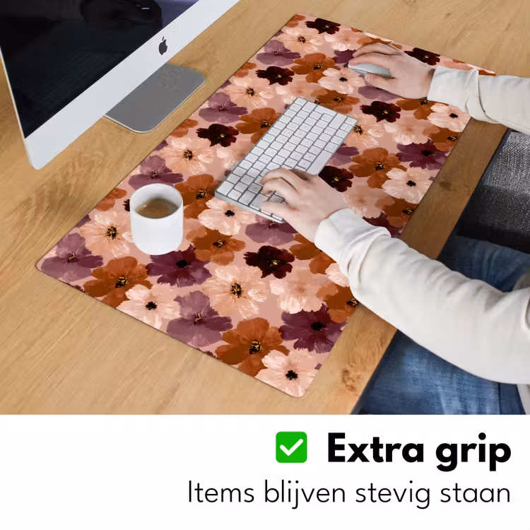 Bureau onderlegger - Bloemen - Abstract - Aardetinten — 6