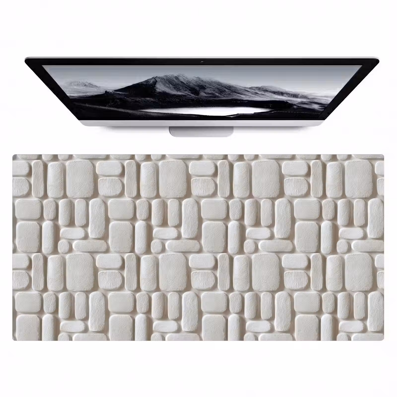 Bureau onderlegger - Reliëf - Structuur - Wit — 1