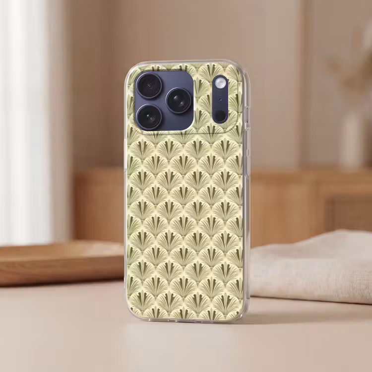Telefoonhoesje Softcase - Klassiek - Waaier - Groen — 3