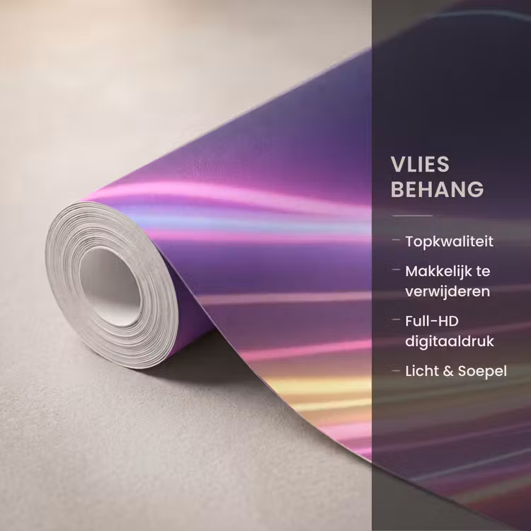 Behang - Neon Lichtlijnen Vortex — 3