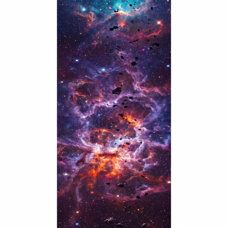 Behang - Nevel met Asteroïden — 2