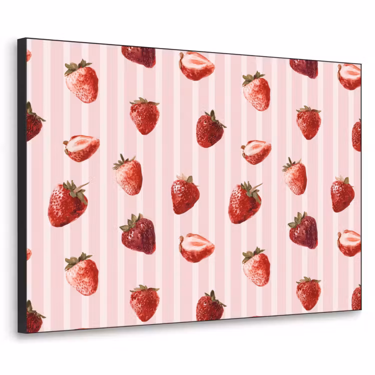 Art Frame - Strepen - Aardbei - Roze — 1